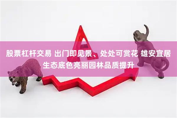 股票杠杆交易 出门即见景、处处可赏花 雄安宜居生态底色亮丽园林品质提升